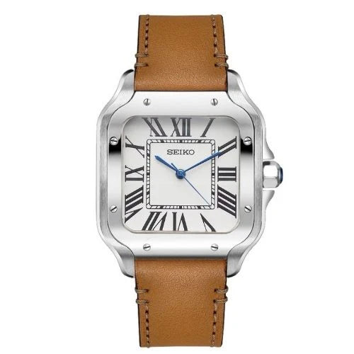 SANTOS WHITE BROWN LEATHER MOD
