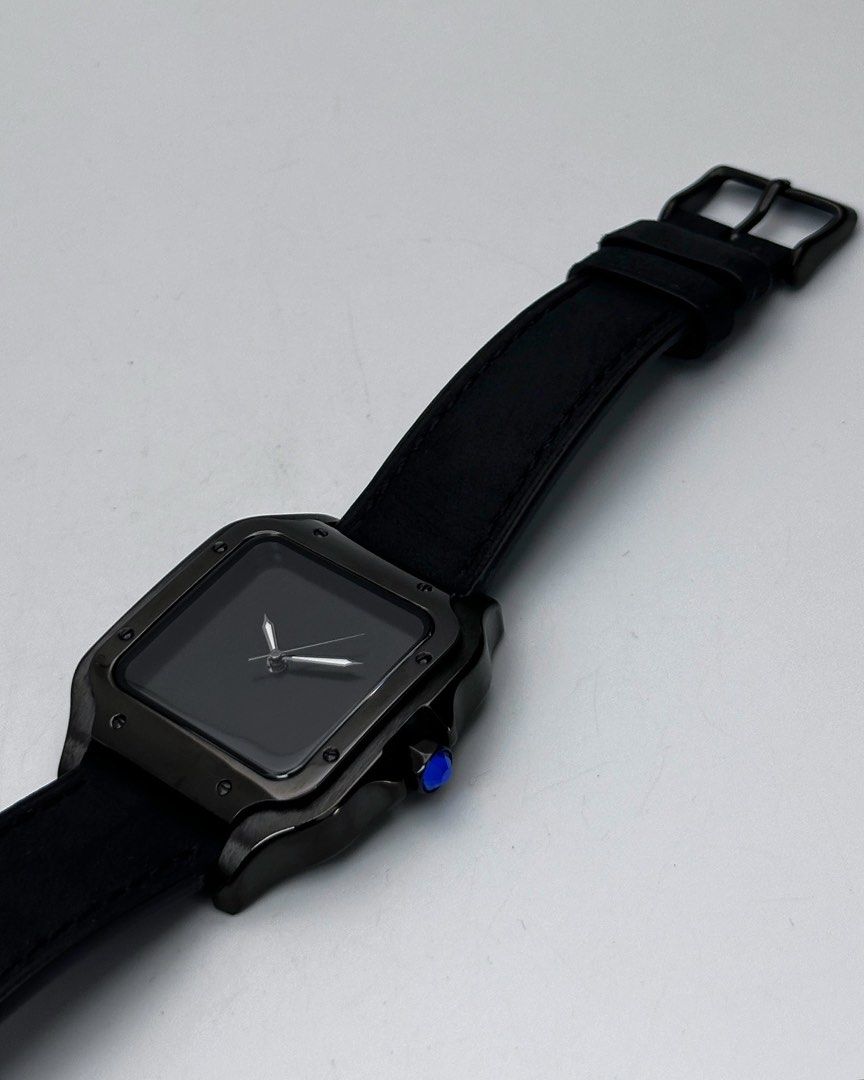 SANTOS FULL BLACK LEATHER MOD