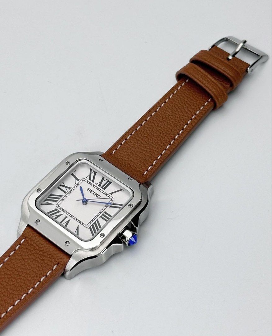 SANTOS WHITE BROWN LEATHER MOD