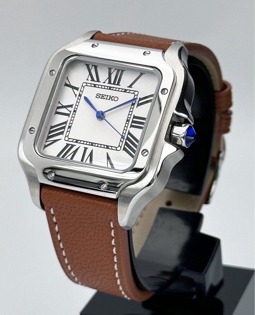 SANTOS WHITE BROWN LEATHER MOD