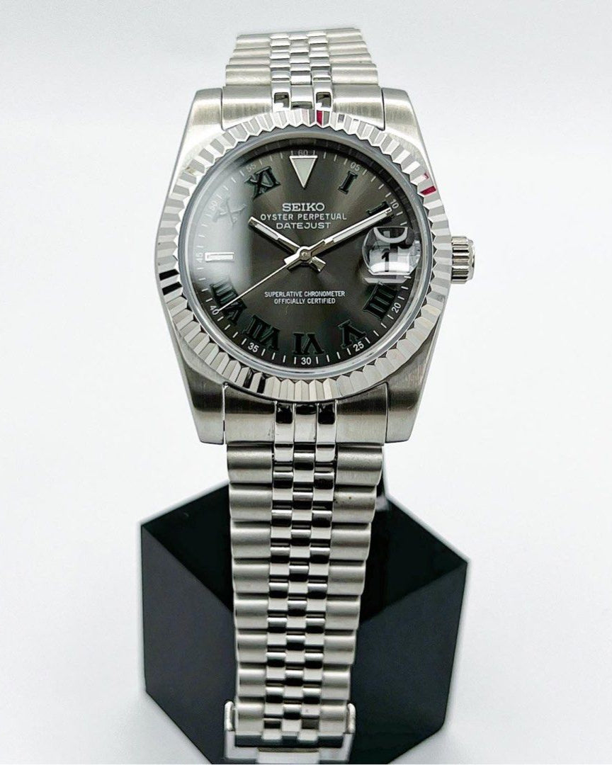 DATEJUST BLACK WIMBELDON MOD