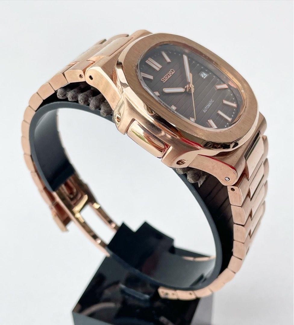 NAUTILUS CHOCOLATE ROSE GOLD MOD