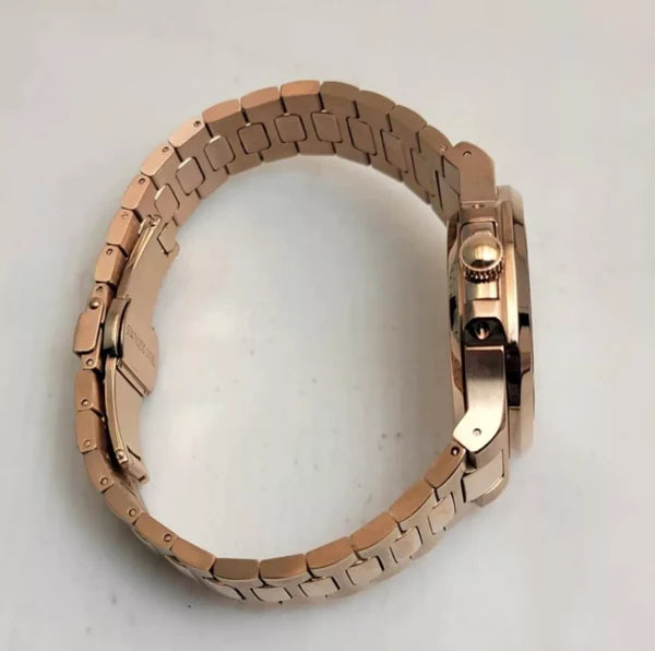 NAUTILUS CHOCOLATE ROSE GOLD OPEN HEART MOD