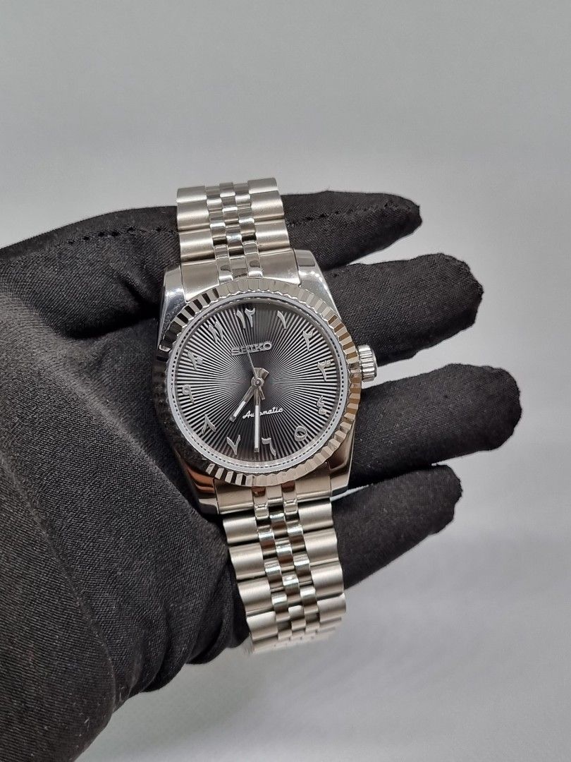 DATEJUST MOD TEXTURED BLACK ARABIC
