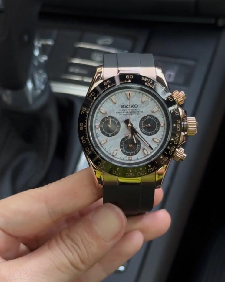DAYTONA ROSE METEORITE DIAL MOD