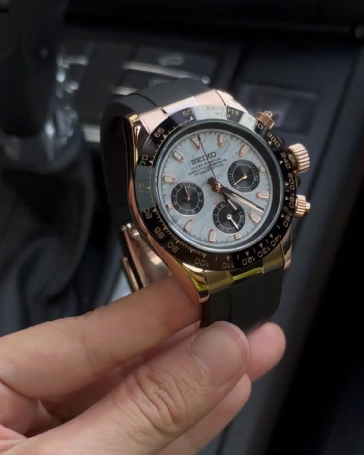 DAYTONA ROSE METEORITE DIAL MOD