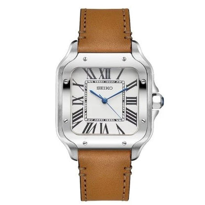SANTOS WHITE BROWN LEATHER MOD