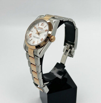 DATEJUST TWO-TONE ROMAN ROSE GOLD MOD