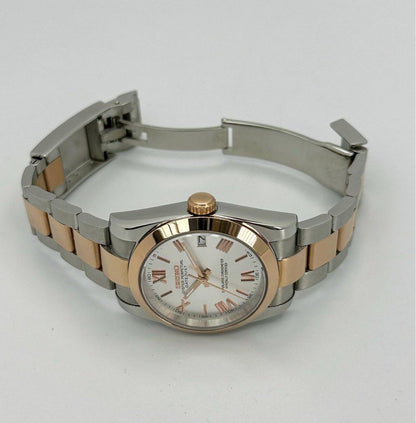 DATEJUST TWO-TONE ROMAN ROSE GOLD MOD