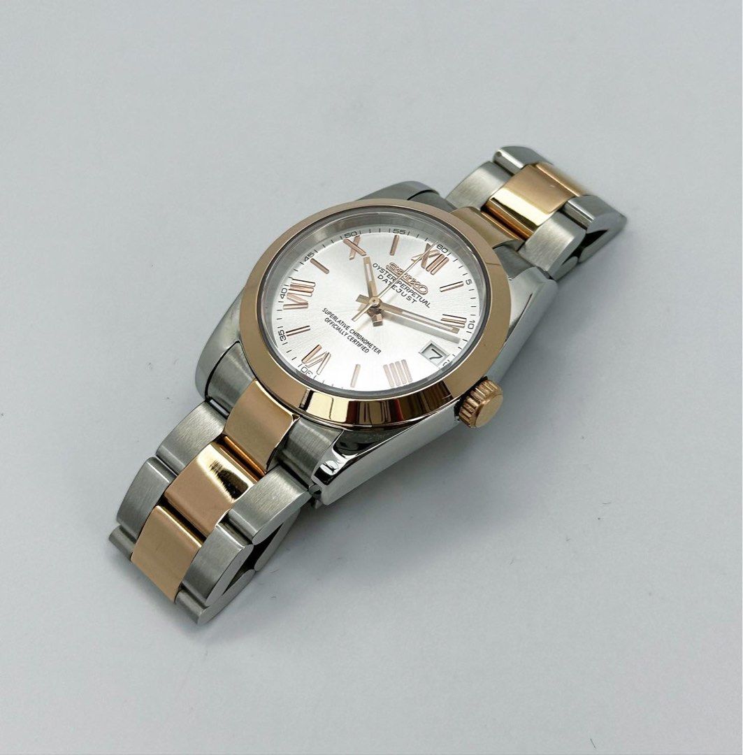 DATEJUST TWO-TONE ROMAN ROSE GOLD MOD