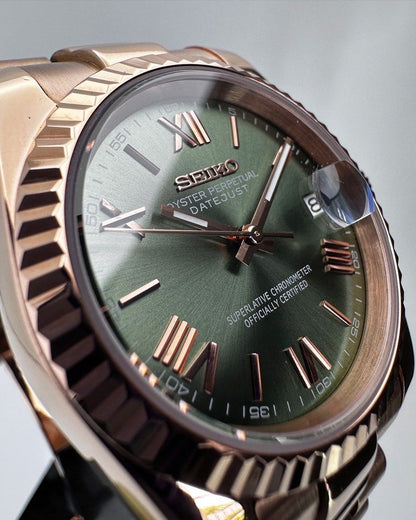 DATEJUST ROSE GOLD ROMAN MOD