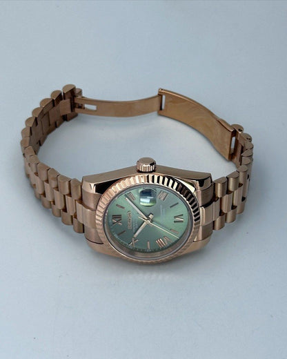 DATEJUST ROSE GOLD ROMAN MOD