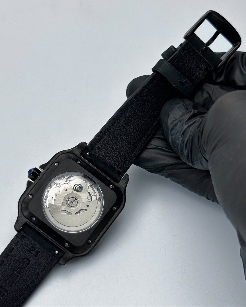 SANTOS FULL BLACK LEATHER MOD
