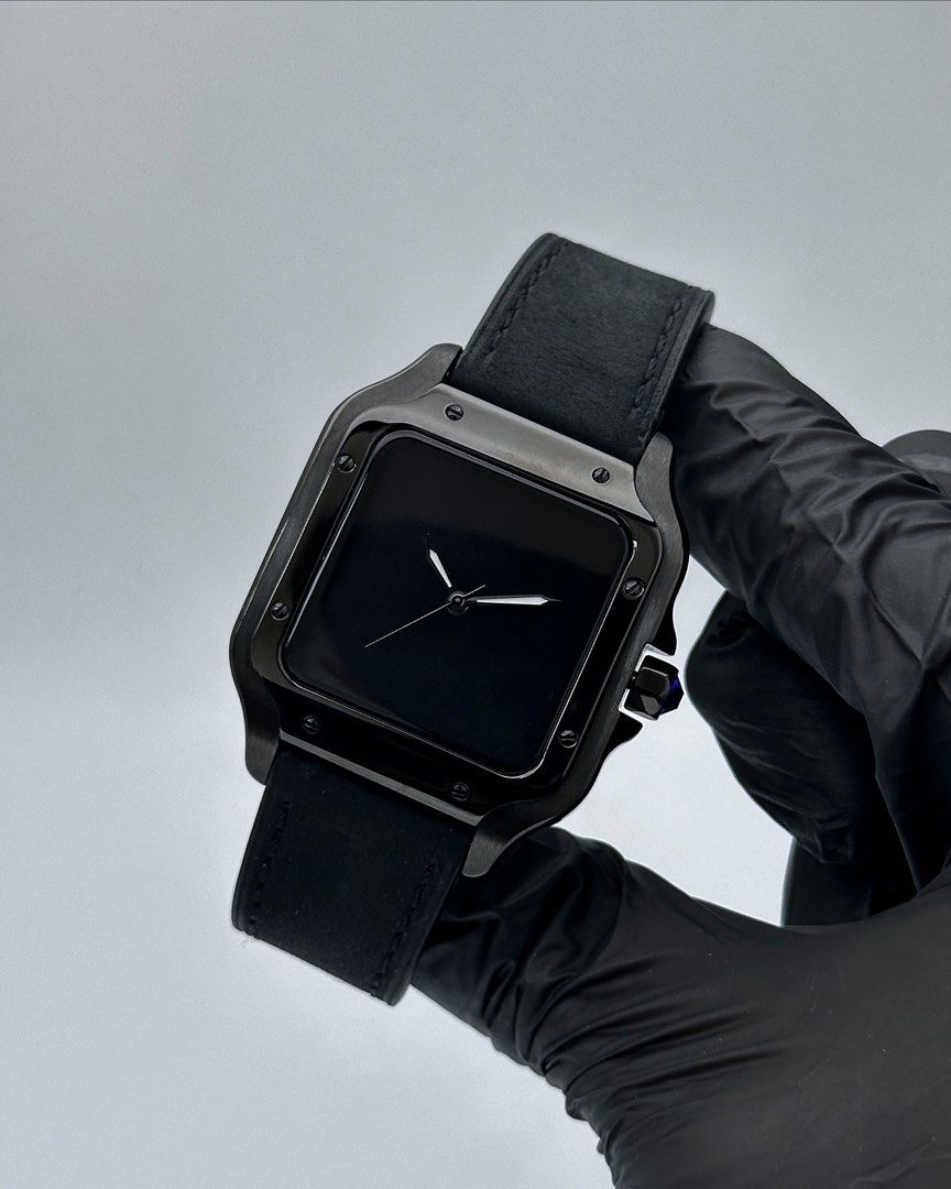 SANTOS FULL BLACK LEATHER MOD