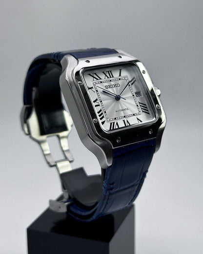 SANTOS WHITE LEATHER STRAP MOD