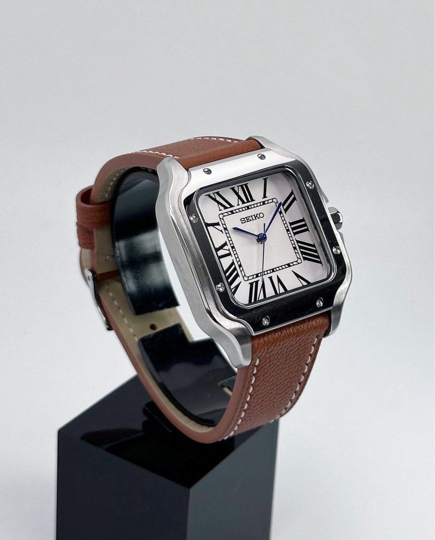 SANTOS WHITE BROWN LEATHER MOD
