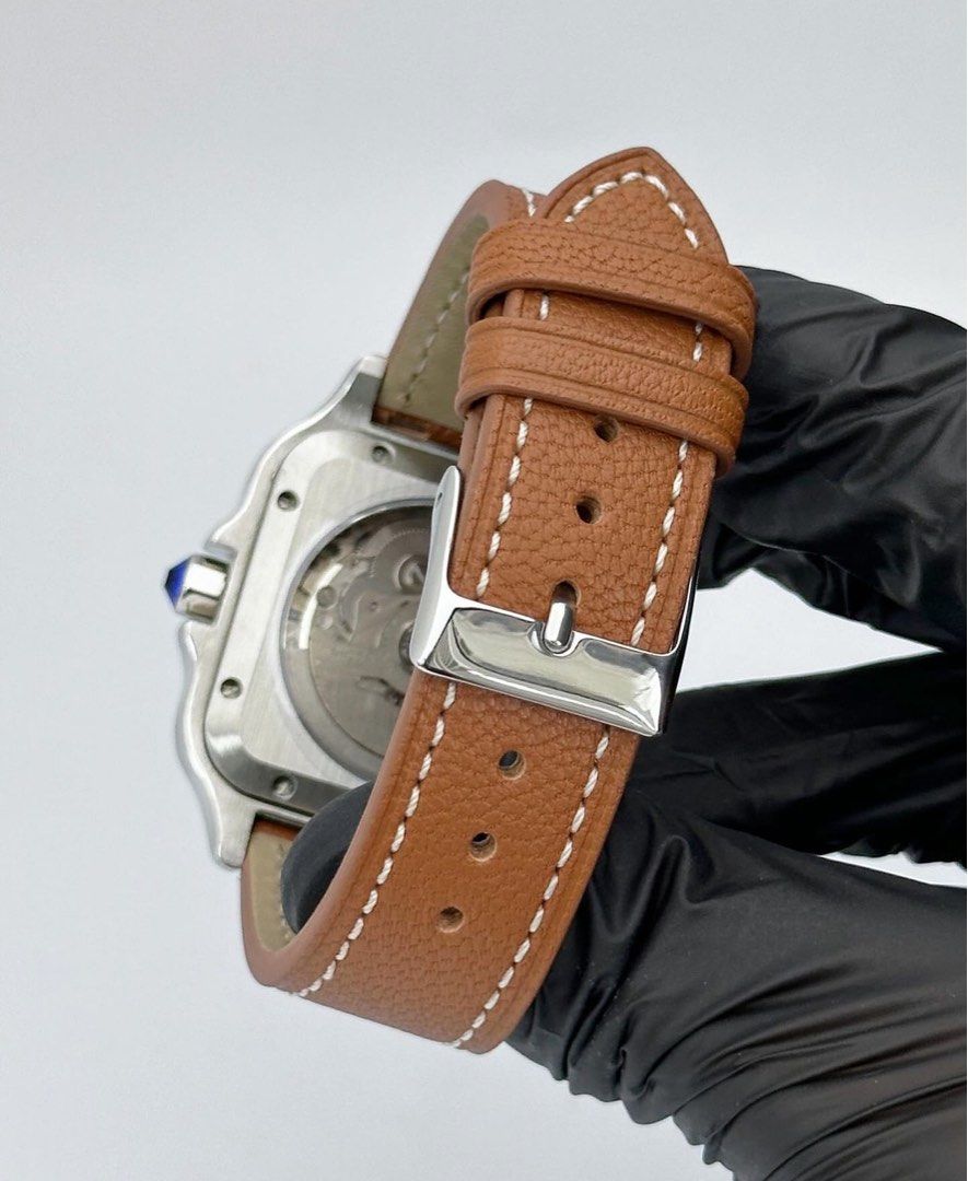 SANTOS WHITE BROWN LEATHER MOD