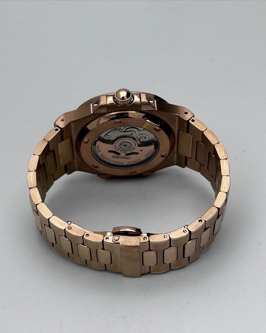 NAUTILUS BLACK ROSE GOLD MOD
