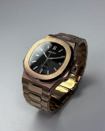 NAUTILUS BLACK ROSE GOLD MOD