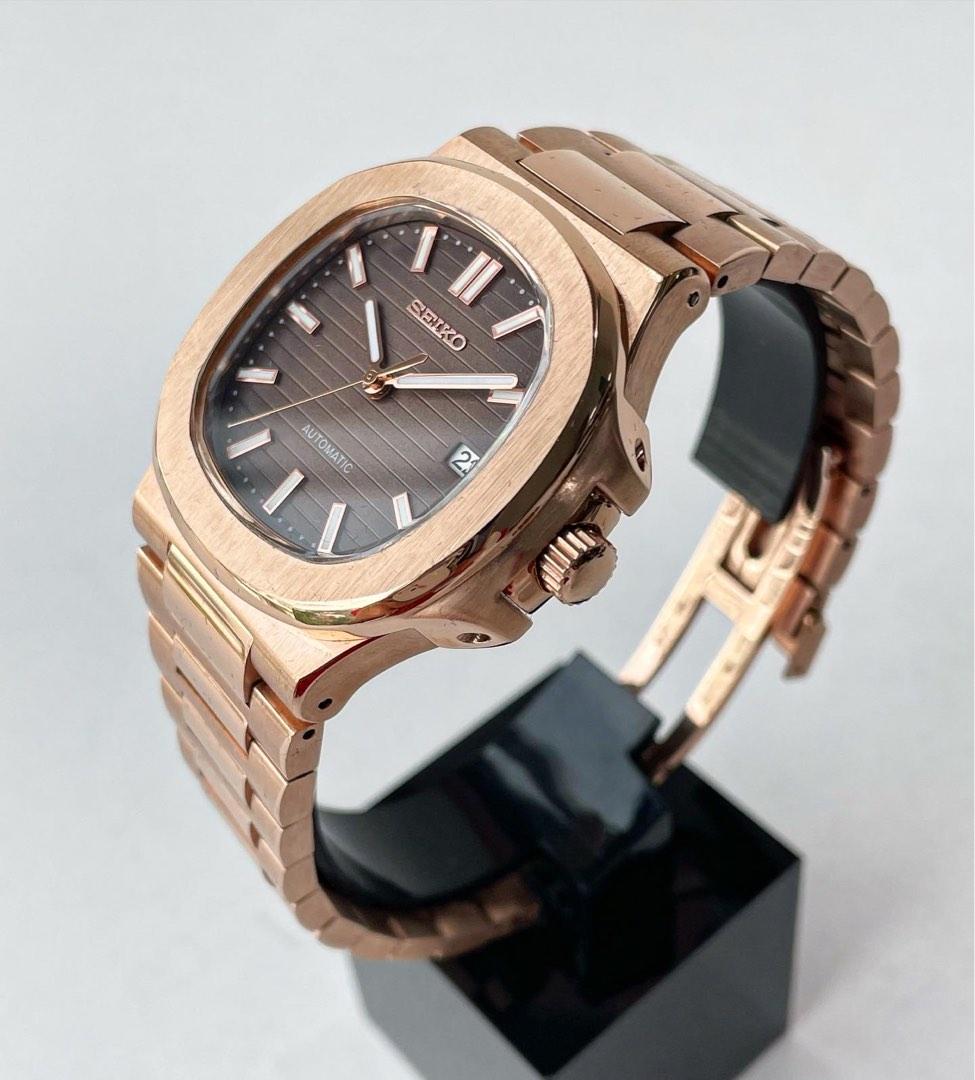 NAUTILUS CHOCOLATE ROSE GOLD MOD