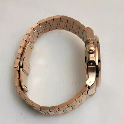 NAUTILUS CHOCOLATE ROSE GOLD OPEN HEART MOD