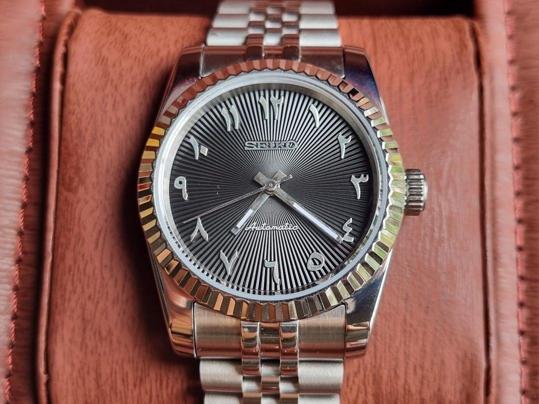 DATEJUST MOD TEXTURED BLACK ARABIC