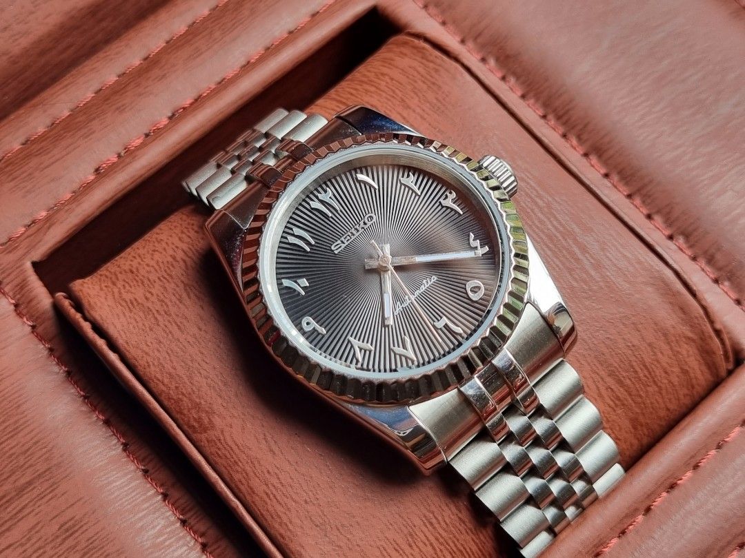DATEJUST MOD TEXTURED BLACK ARABIC