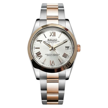 DATEJUST TWO-TONE ROMAN ROSE GOLD MOD